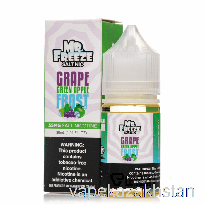 Vape Kazakhstan Grape Green Apple Frost - Mr Freeze Salts - 30mL 50mg